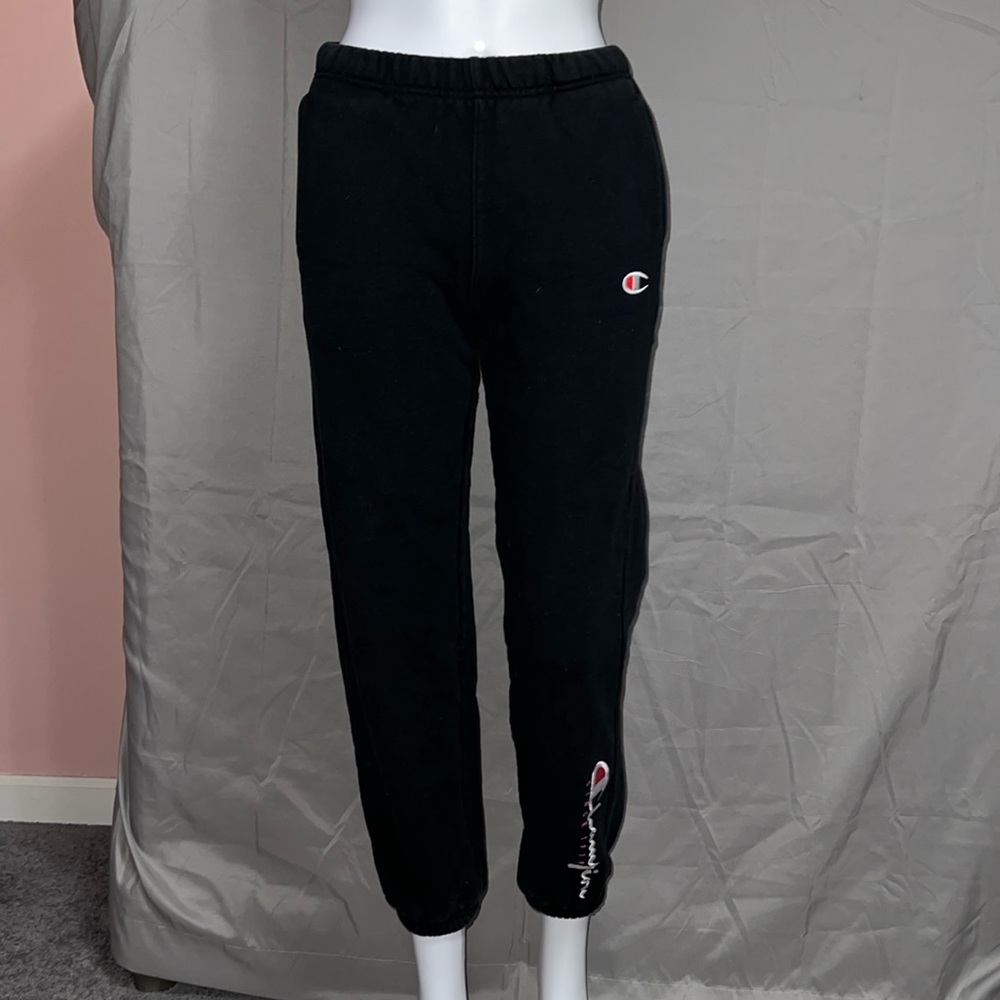 Champion Joggers with Pink Logo